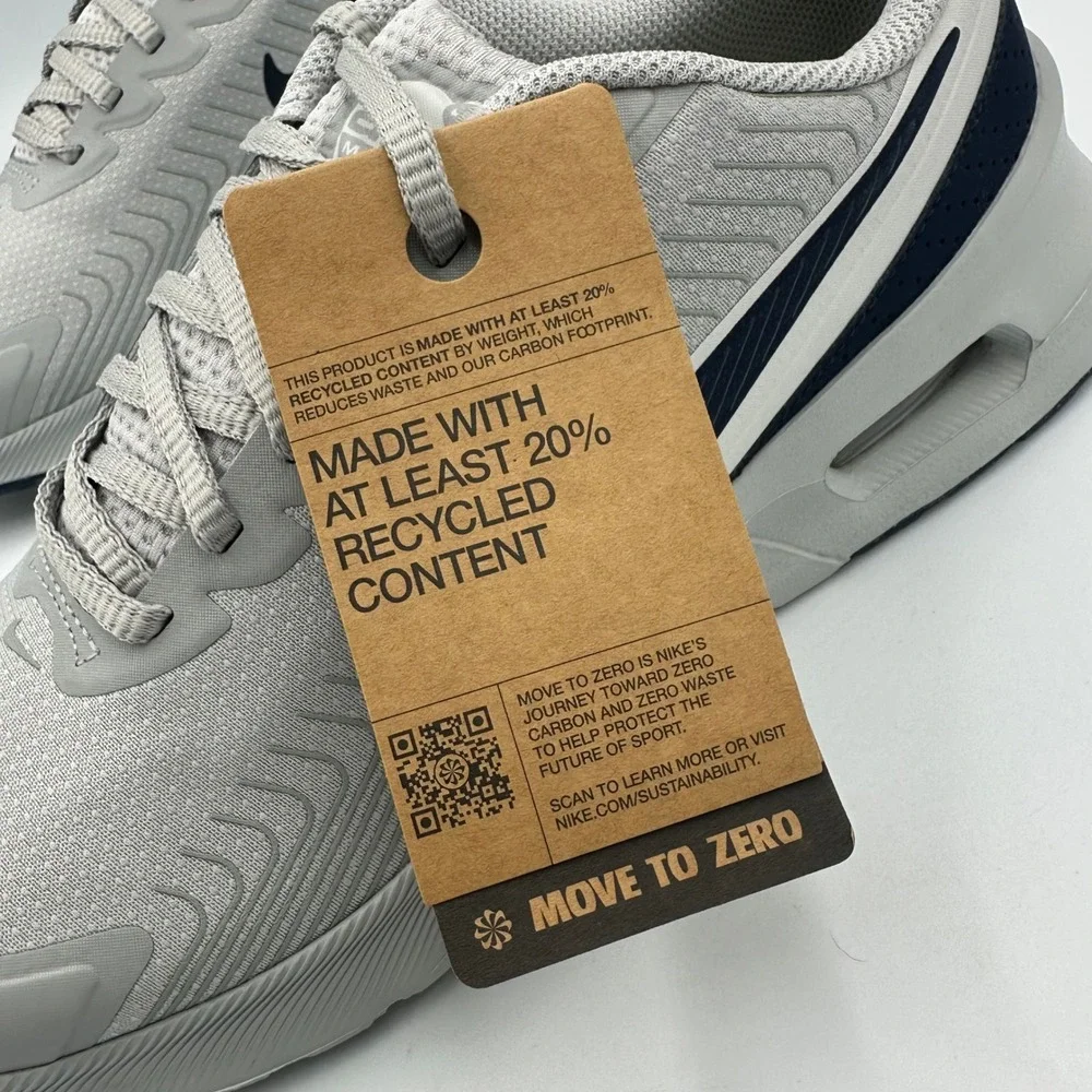 Nike Air Max Nuaxis Grey Navy Running Sneakers NIB Men 8‎ Wmn 9.5 FD4329-003